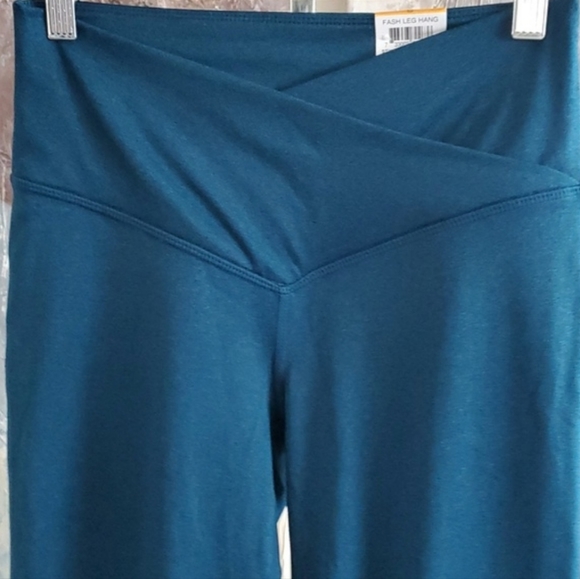 NWT Jenni Full Length Leggings Cross Band Front Legion Blue Women XS - Picture 3 of 10